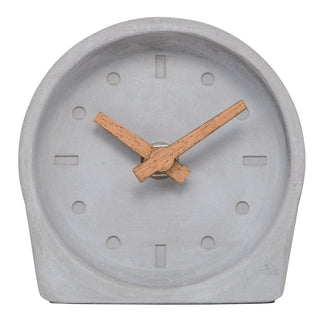 W72531 Cement Analog Tabletop Clock