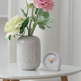W72531 Cement Analog Tabletop Clock